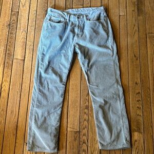 Levis 514 Corduroy Jeans Men Size 36x30 Sky Blue Rare Wide Wale NEW without tags